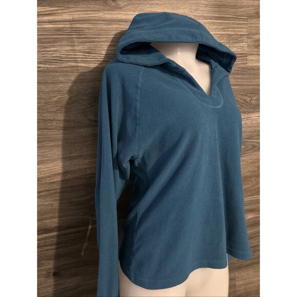 Prana Breathe Ruby Long-Sleeve Fleece V-Neck Pullover Sweatshirt Women's Large - Picture 4 of 10